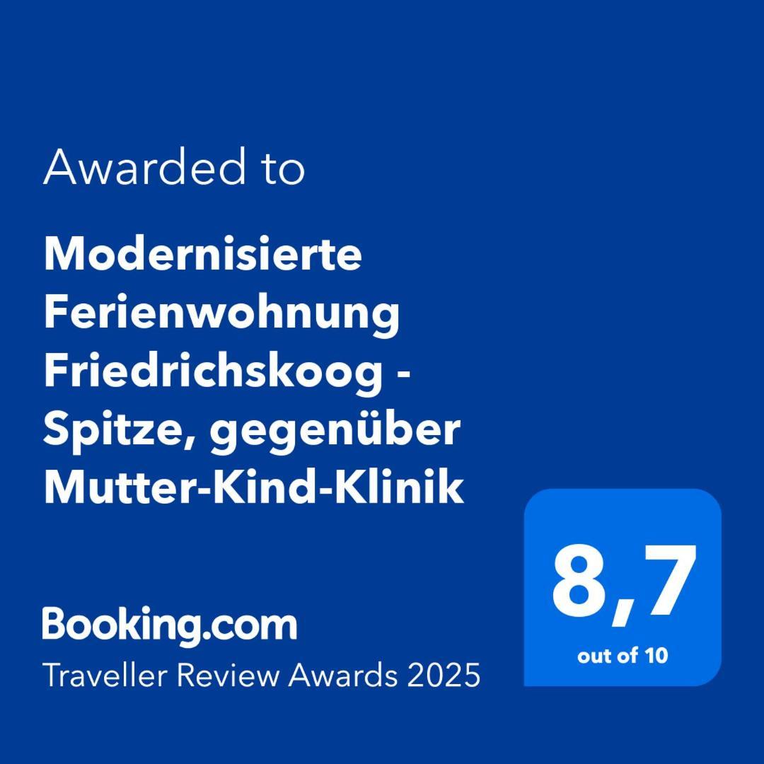 Modernisierte Ferienwohnung Friedrichskoog - Spitze, Gegenueber Mutter-Kind-Klinik ภายนอก รูปภาพ